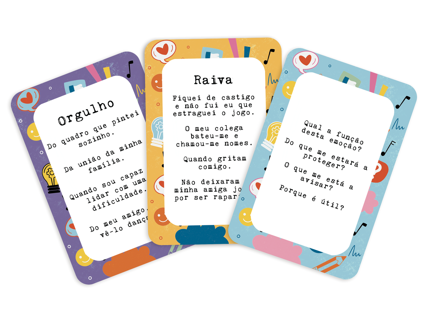 Flashcards - Vamos falar de Emoções