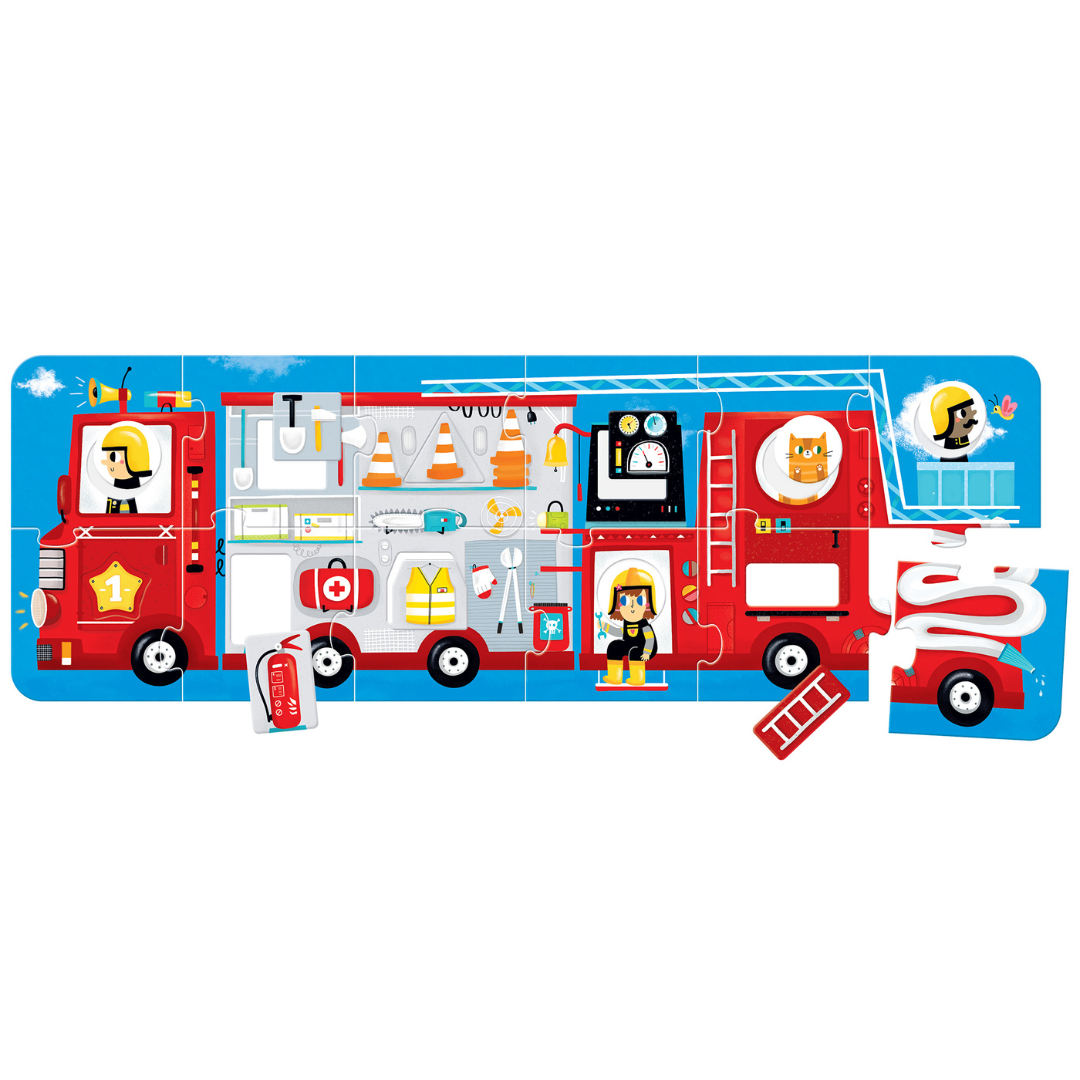 Puzzle Gigante - Camião dos Bombeiros