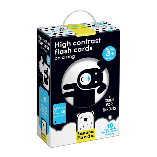 High Contrast Flash Cards On a Ring 3m+