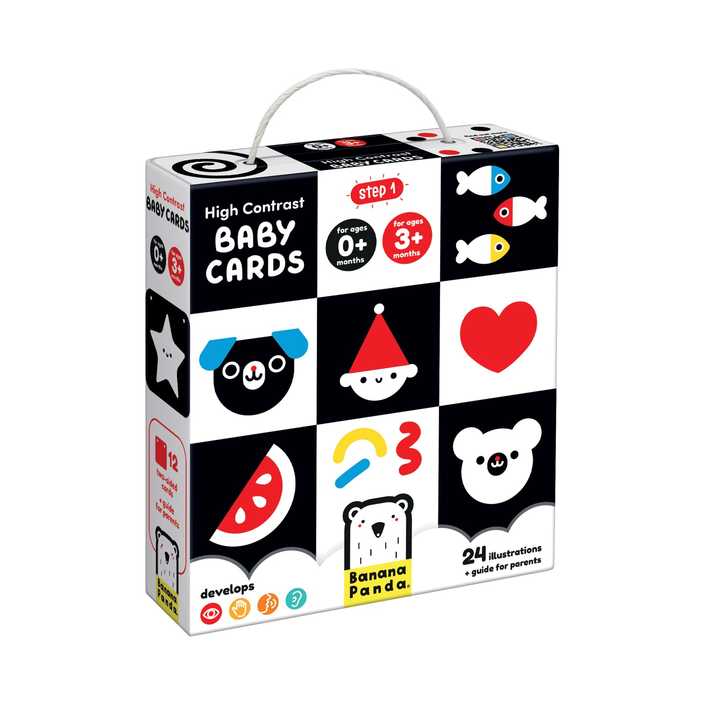 High Contrast Baby Cards 0+ 3+