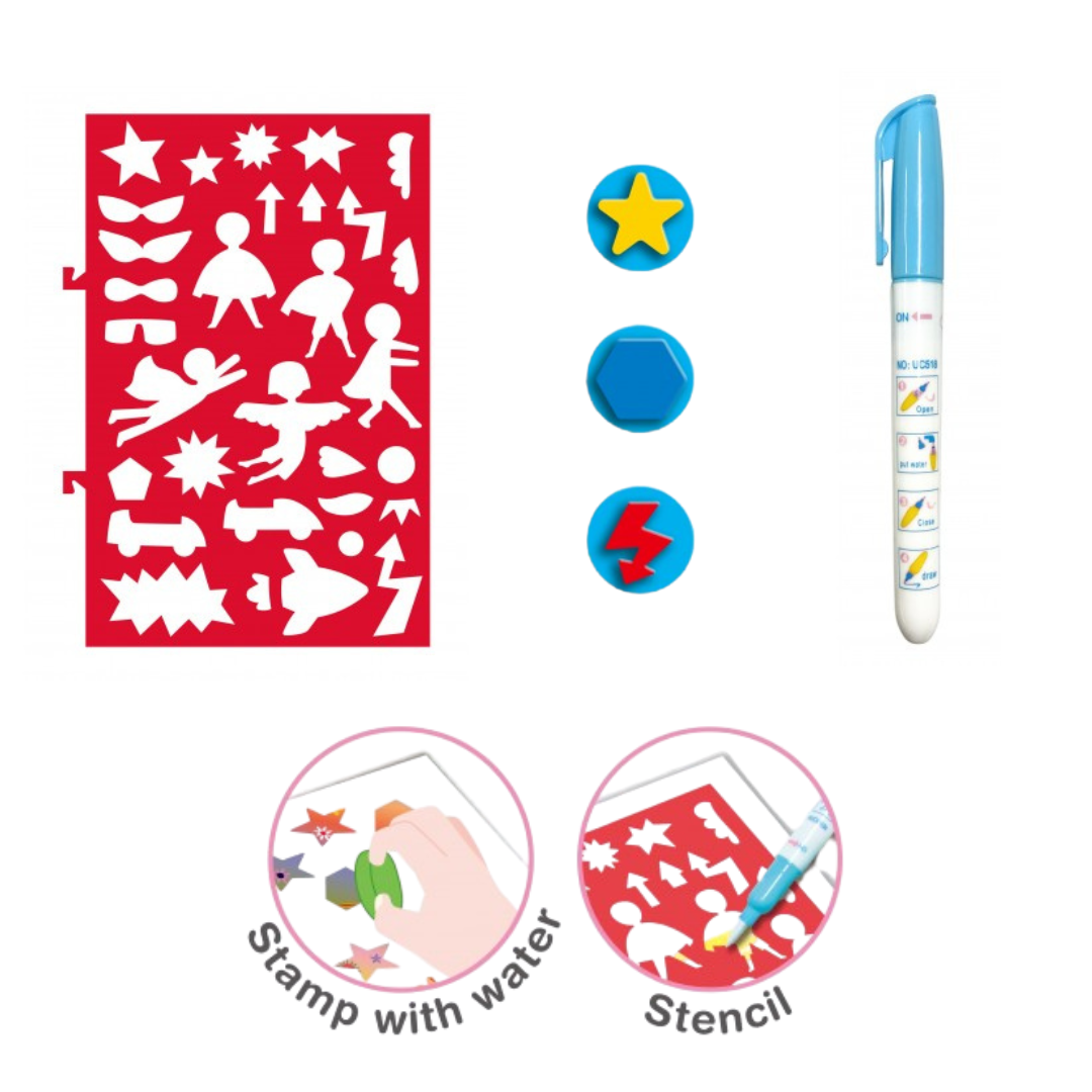 Livro de Atividades & Pintura com água - Super-Heróis